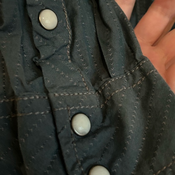 BKE relaxed fit pearl snap western shirt size M - Picture 6 of 12